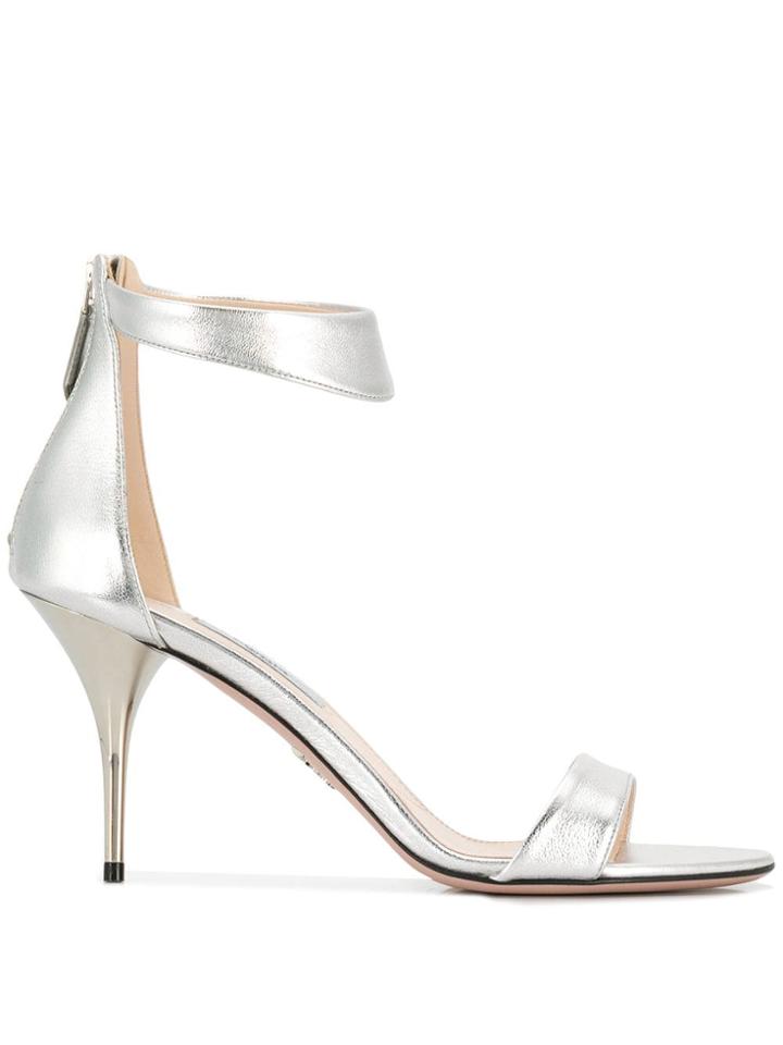 Prada High Heel Sandals - Silver