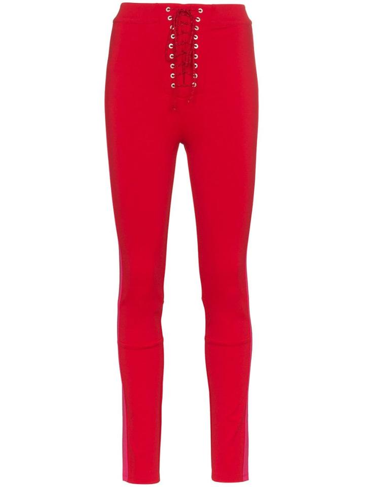 Unravel Project Unravel Trs Hw Skny Lg W Lc Up Dtls Sd B - Red