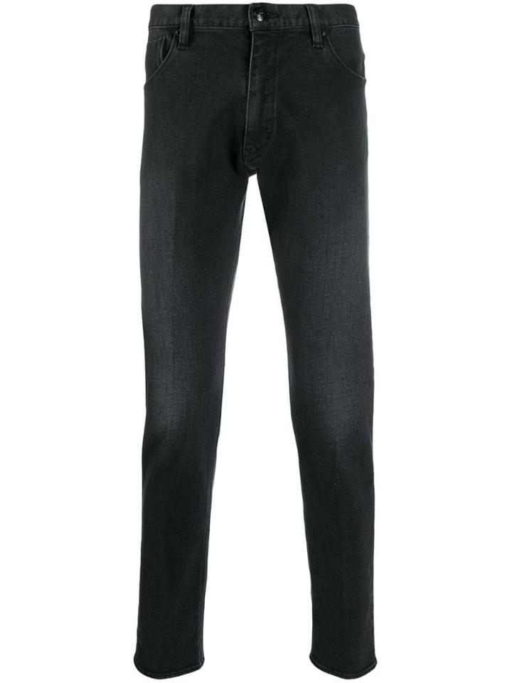 Giorgio Armani Slim-fit Jeans - Black