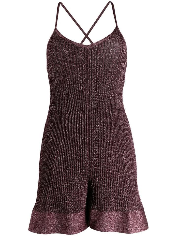 M Missoni Ribbed Playsuit - Pink