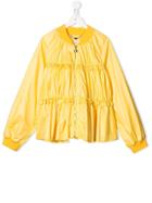 Elisabetta Franchi La Mia Bambina Teen Ruffle-trimmed Bomber Jacket -