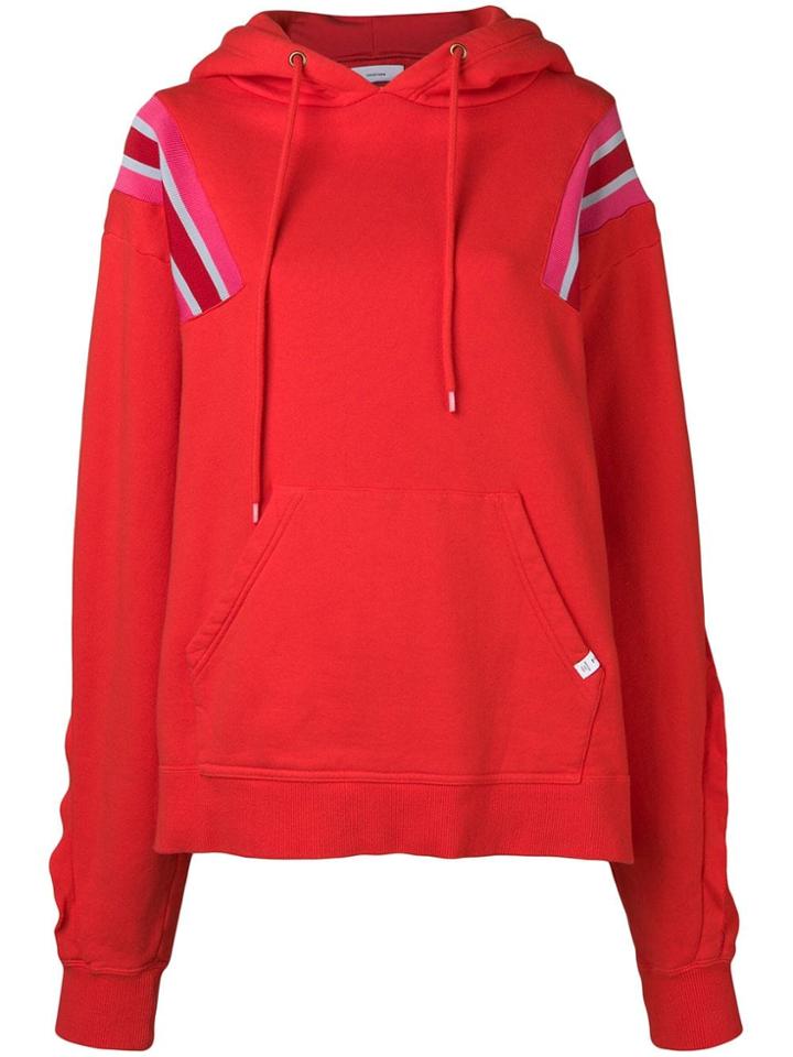 Facetasm Rib Oversized Hoodie - Red