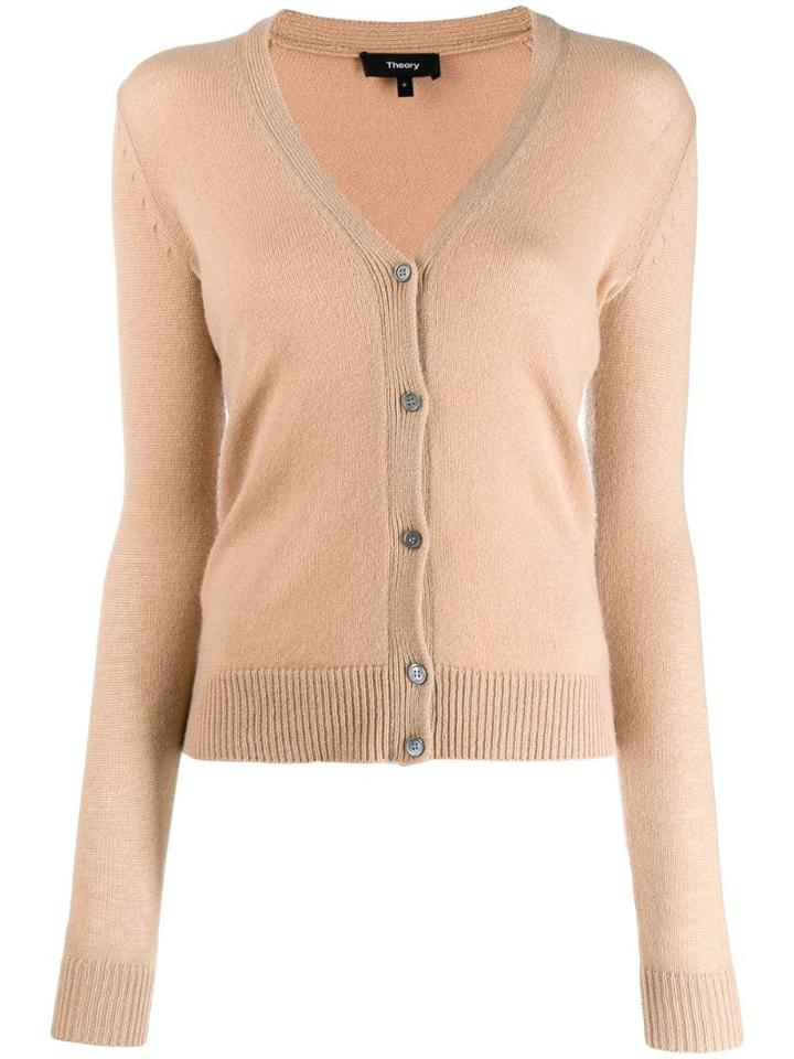 Theory Slim-fit Cardigan - Brown