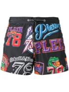 Philipp Plein 'bigfoot' Swimming Trunks, Men's, Size: Xl, Black, Polyester
