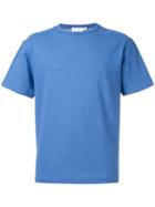 Sunspel Raschel Knit T-shirt, Men's, Size: Medium, Blue, Cotton