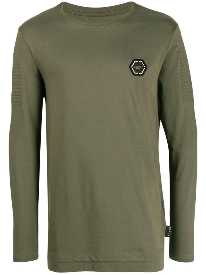 Philipp Plein Statement Long-sleeved T-shirt - Green