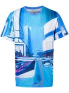 Opening Ceremony Printed T-shirt, Men's, Size: Small, Blue, Polyester