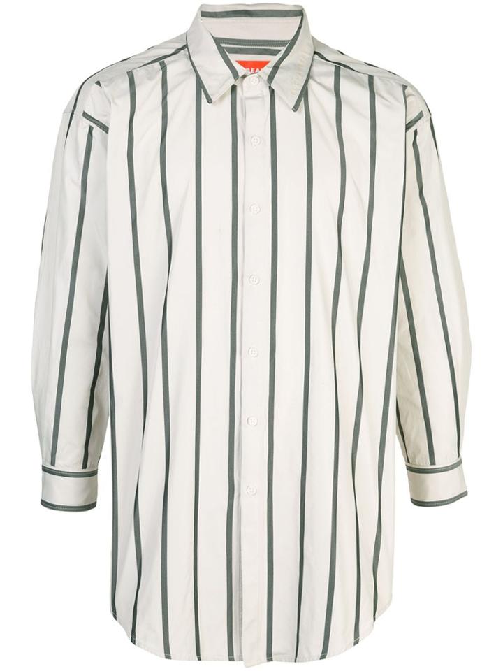 Rochambeau Oversized Striped Shirt - White