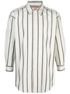 Rochambeau Oversized Striped Shirt - White