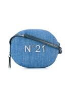 No21 Kids Logo Denim Shoulder Bag, Girl's, Blue