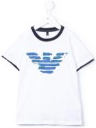 Armani Junior - Logo Print T-shirt - Kids - Cotton - 6 Yrs, White