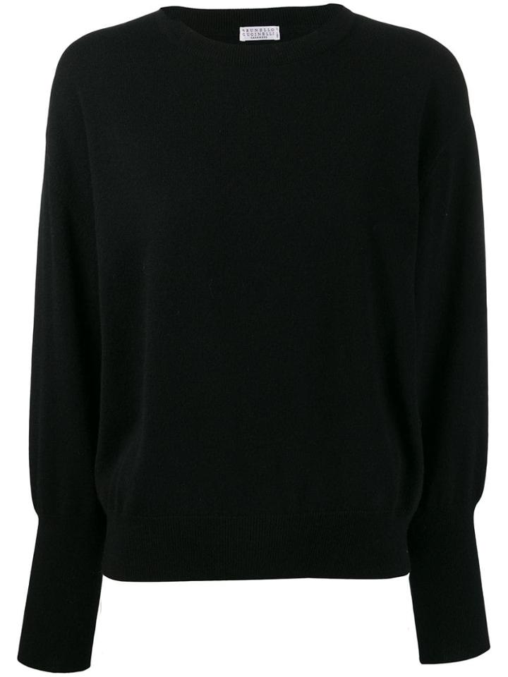 Brunello Cucinelli Crew Neck Jumper - Black