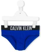 Calvin Klein Kids - Logo Waistband Swim Briefs - Kids - Polyamide/spandex/elastane - 10 Yrs, Boy's, Blue