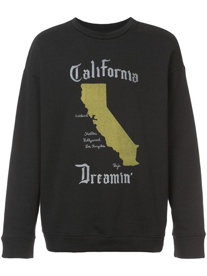 Adaptation Oversized California Dreamin' Sweatshirt - Black