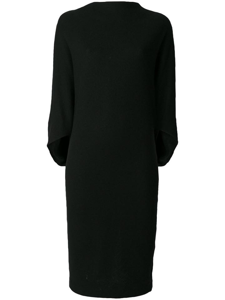 Chalayan Draped Boat Neck Dress - Black