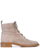 Vince Cabria Suede Ankle Boots - Grey