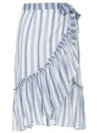 Suboo Vista Wrap Midi Skirt - Blue