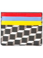 Pierre Hardy Panelled Geometric Print Cardholder - Multicolour