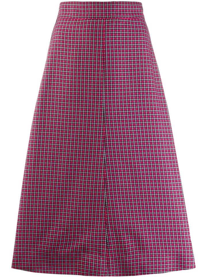 Cédric Charlier Flared Midi Skirt - Pink