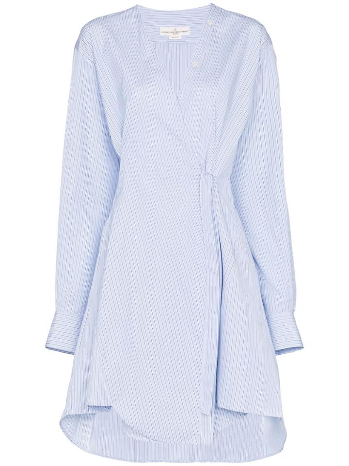 Golden Goose Yuki Cotton Wrap Dress - Blue