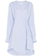 Golden Goose Yuki Cotton Wrap Dress - Blue