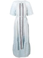 Lemlem Nefasi Flared Shirt Dress - Blue