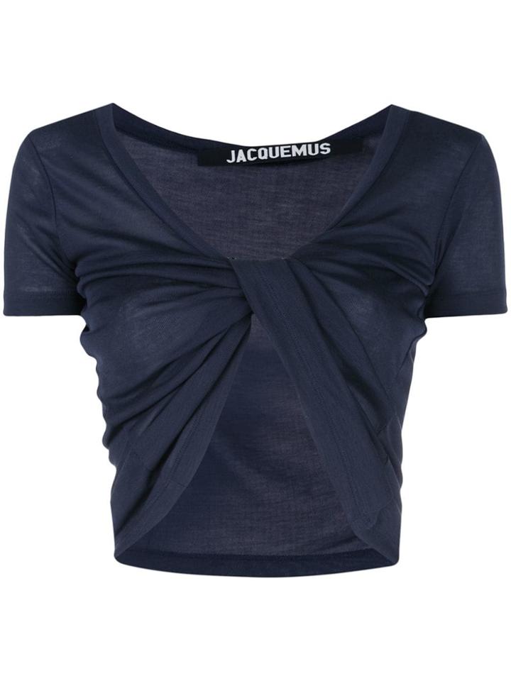 Jacquemus Sprezza Knotted T-shirt - Blue