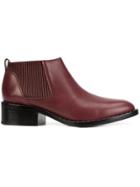 3.1 Phillip Lim Studded Chelsea Boots - Red