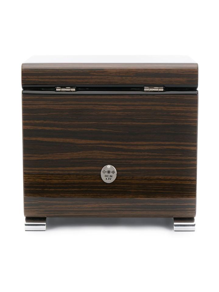 Rapport Vogue Single Watch Winder In Macassar Wo - Brown