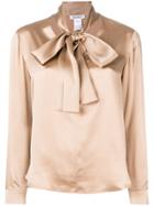 Max Mara Pussy Bow Blouse - Nude & Neutrals