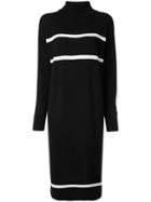 Loveless Striped Knit Dress - Black