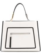 Fendi Geometric Tote - White