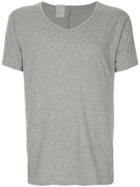 N. Hoolywood V-neck Plain T-shirt - Grey