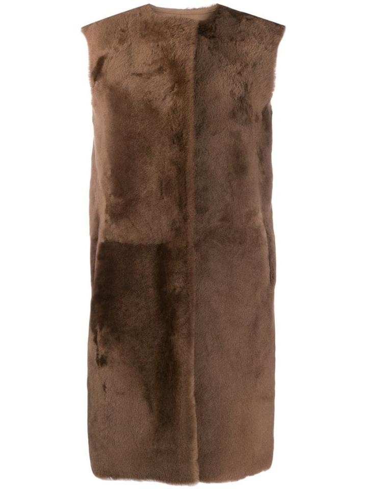 Desa 1972 Oversized Long Coat - Brown