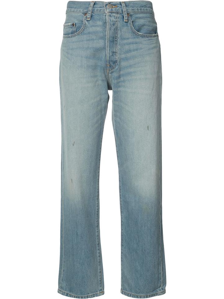 Elizabeth And James Boyfriend Fit Jeans, Women's, Size: 26, Blue, Cotton/lyocell