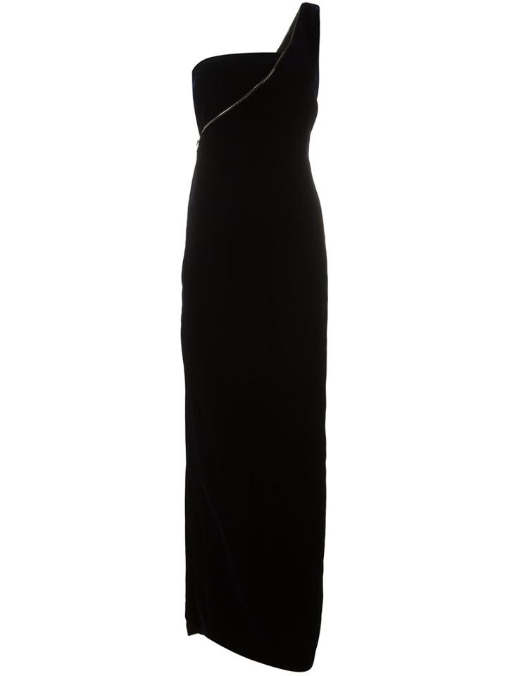 Tom Ford One Shoulder Evening Gown, Women's, Size: 38, Blue, Viscose/silk