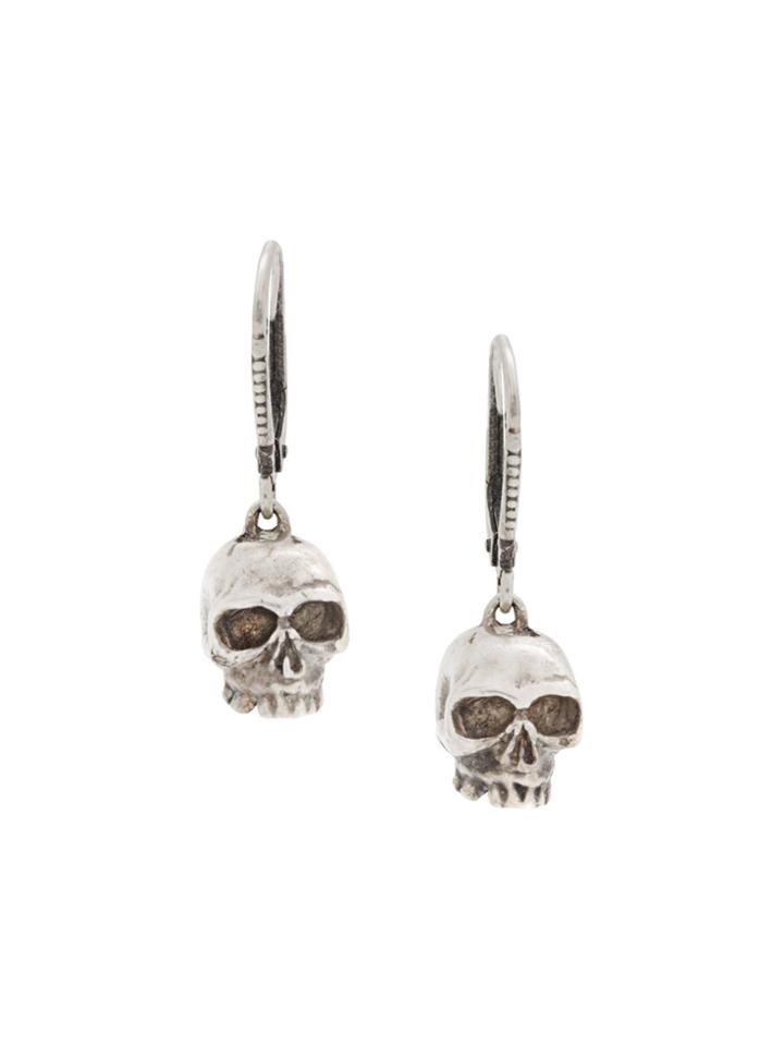 Werkstatt:münchen Skull Drop Earrings - Metallic