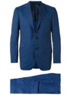 Kiton Formal Suit, Men's, Size: 50, Blue, Cupro/virgin Wool