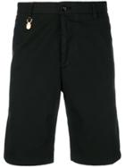 Billionaire Logo Plaque Bermuda Shorts - Black