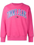 Tommy Jeans Embroidered Logo Sweatshirt - Pink
