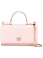 Dolce & Gabbana - Mini 'von' Wallet Crossbody Bag - Women - Leather - One Size, Pink/purple, Leather