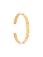 Federica Tosi Rounded Stud Thin Bangle - Metallic