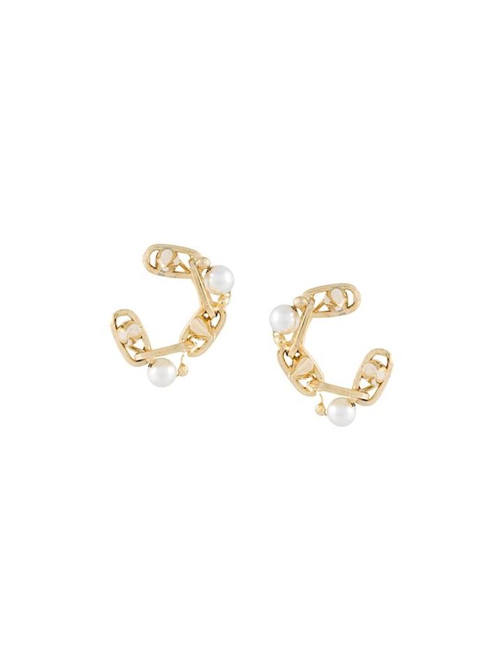 Rosantica Pearl Embellished Earrings
