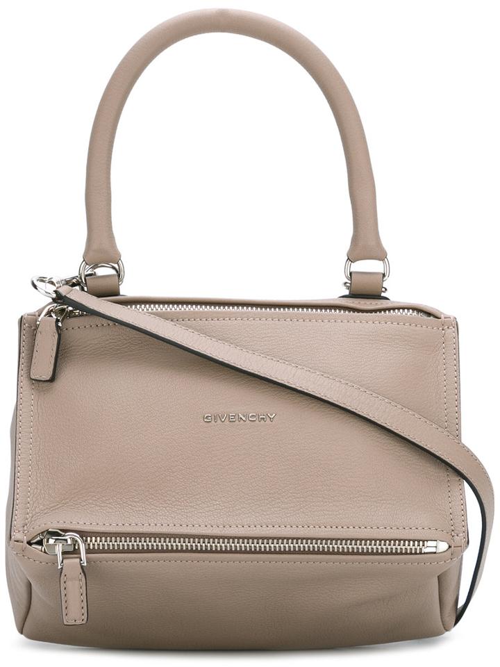 Givenchy Small Pandora Tote, Women's, Grey, Goat Skin