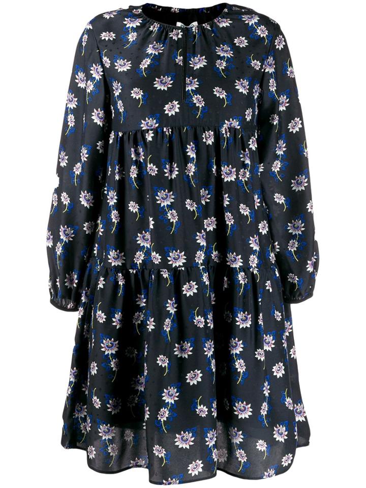 Kenzo Floral Smock Dress - Black