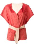 Urbancode 'alcantara' Tie Wrap Kimono Style Gilet