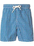 Mc2 Saint Barth Daisy Print Swim Shorts - Blue