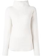 Allude Loose Turtleneck Sweater, Women's, Size: Medium, Nude/neutrals, Cashmere/virgin Wool