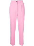 Dolce & Gabbana High Waist Trousers - Pink & Purple