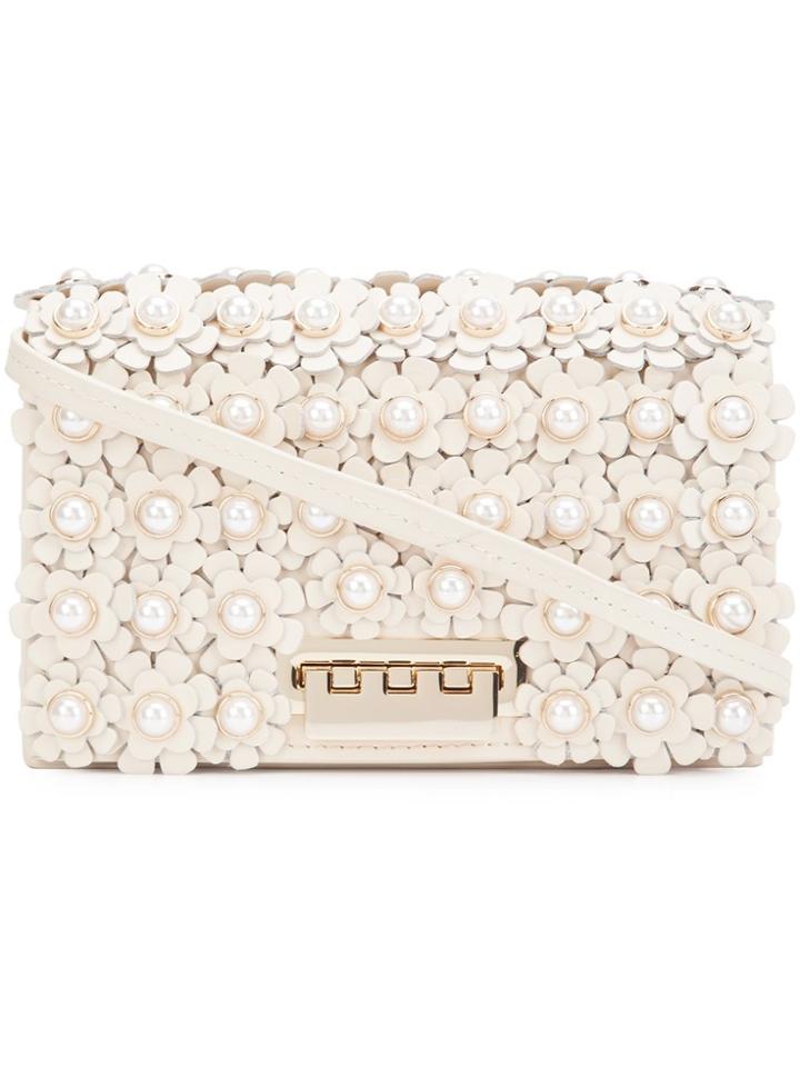 Zac Zac Posen Earthette Embellished Crossbody Bag - White